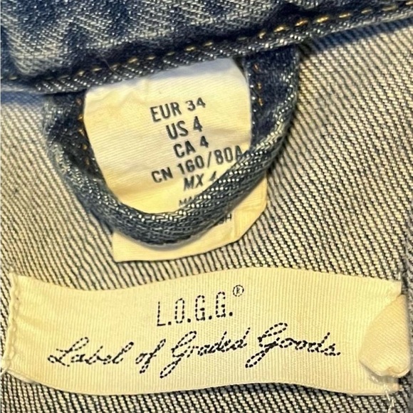 Women’s Distressed Denim Jean Jacket Medium Wash Fitted Size 4 Westernwear - Picture 2 of 3